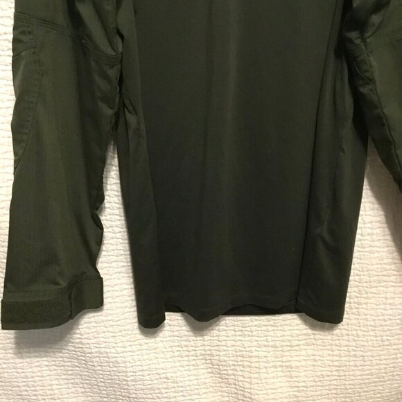 5.11 Tactical Softshell Quarter Zip Military Jacket Size Medium Army Green - Picture 6 of 14